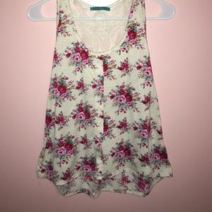 A really cute floral tank top!!