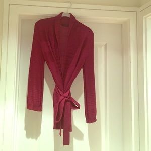 The Limited small medium burgundy cardigan