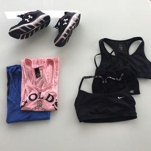 Nike, golds gym, bodybuilding.com workout bundle!