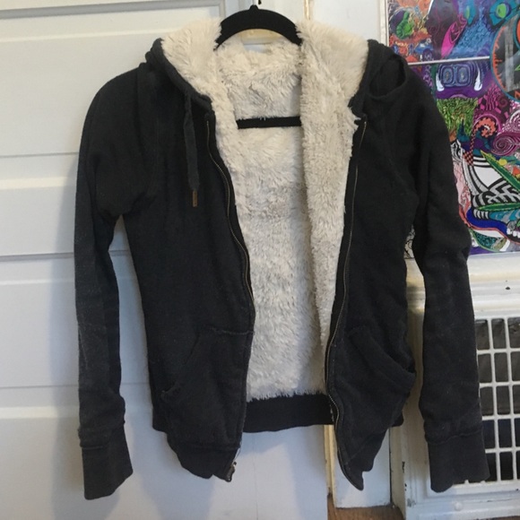 Warm fall sweatshirt jacket