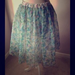 LC Conrad "Cinderella" floral skirt SZ M