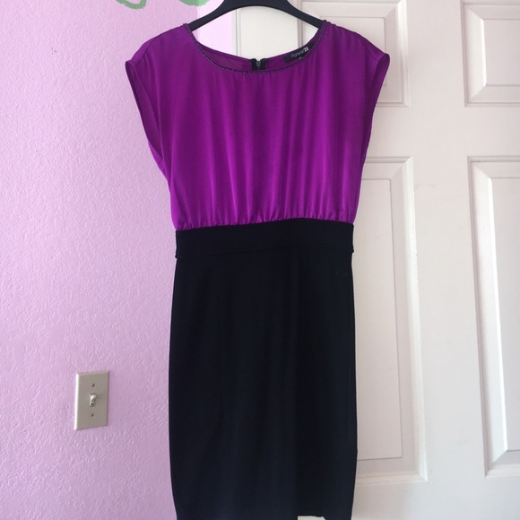 Cute purple and black dress