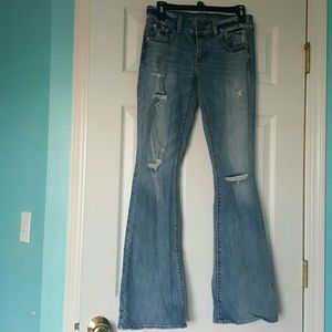 American eagle flared jeans