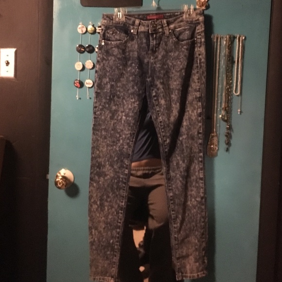Women's acid wash jeans