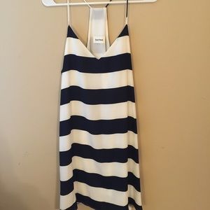 Navy and White striped GAMEDAY dress!