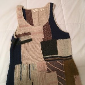 Anthropologie sleeping on snow patch work dress