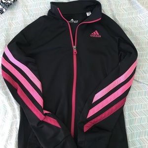 Black & Pink Adidas ZipUp Jacket