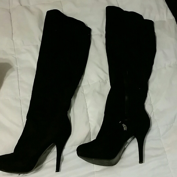 Black Suede Boots! LOWEST PRICE