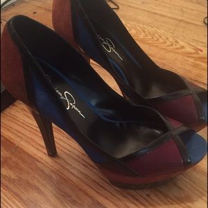 Beautiful Jessica Simpson colorblock heel
