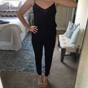 Black Zara Spaghetti Strap Jumpsuit