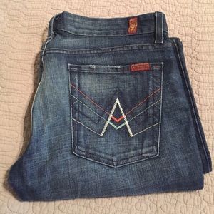 7 for all mankind "A" pocket jeans. Size 31.