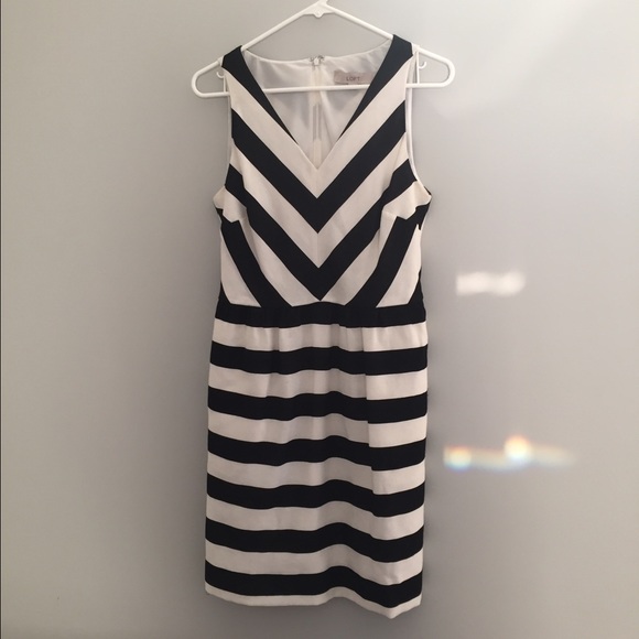 Black and white loft dress