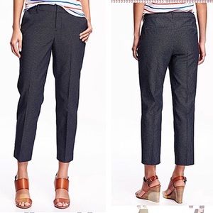 OLD NAVY "Dobby Print"/polka dot Harper pants