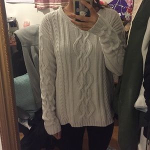 Cream Cable knit sweater