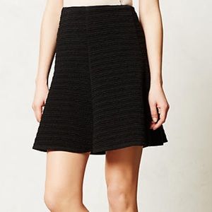 Anthropologie Maeve Textured Skater Skirt