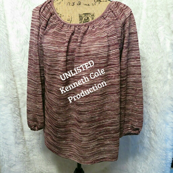Purple and White Striped Tunic Top