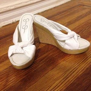 White Jessica Simpson Sandals