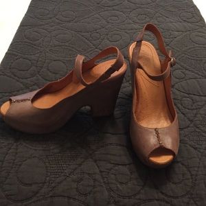 Naya Grey Wedged Heels