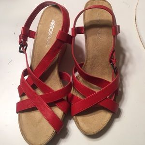 Aerosols wedge heel sandals