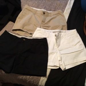 Old navy bundle of 3 low rise size 8 shorts.