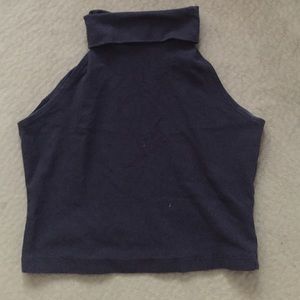 American Apparel sleeveless turtleneck crop top
