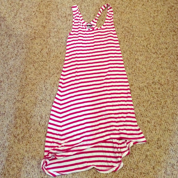 Striped swimsuit cover up
