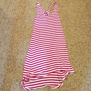 Striped swimsuit cover up