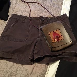 Old navy brown shorts.