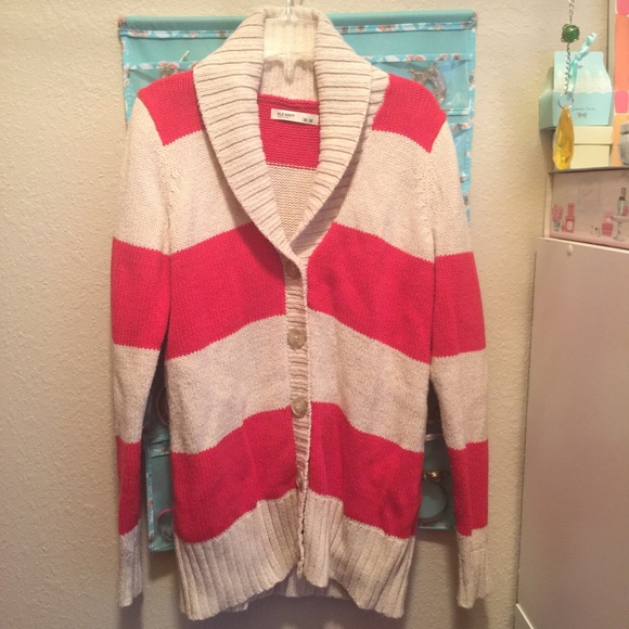 Old Navy Striped Button Up Cardigan Like New