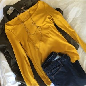 🆕LIST🆕 Banana Republic Mustard Long Sleeve