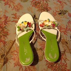 Italian Womens strappy feminine 7/8 heels/shoes.