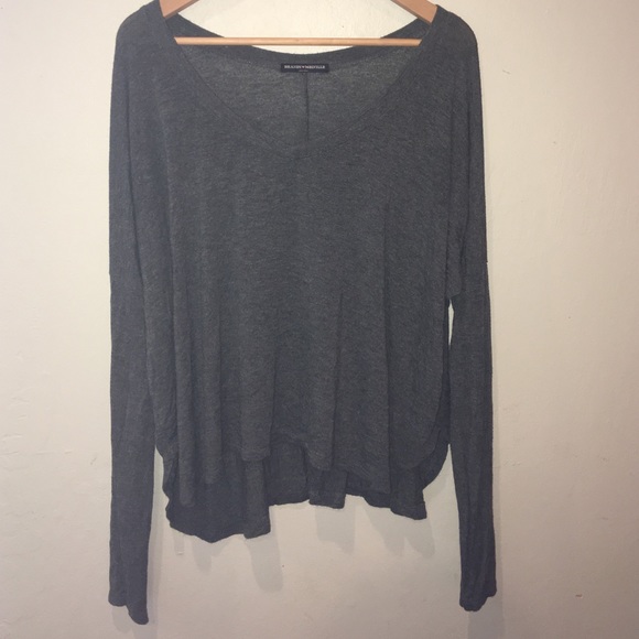 Gray brandy Melville long sleeve