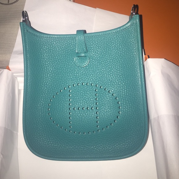 Hermes Evelyne TPM Mini Bleu Paon