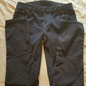 Sz 4p garnet hill slim fit skinny corduroys grey