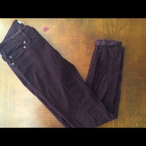 Free People Purple Corduroy Pants