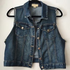 Forever 21 || Denim Cutoff Vest || XL