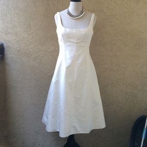 Delicate cream dress.