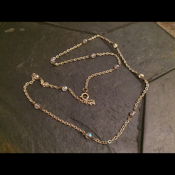 Gold tone with crystal beads - Picture 2 of 2