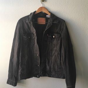 Vintage Oversized Black Levis Jean Jacket