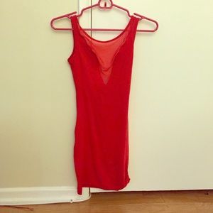RED HOT American apparel dress