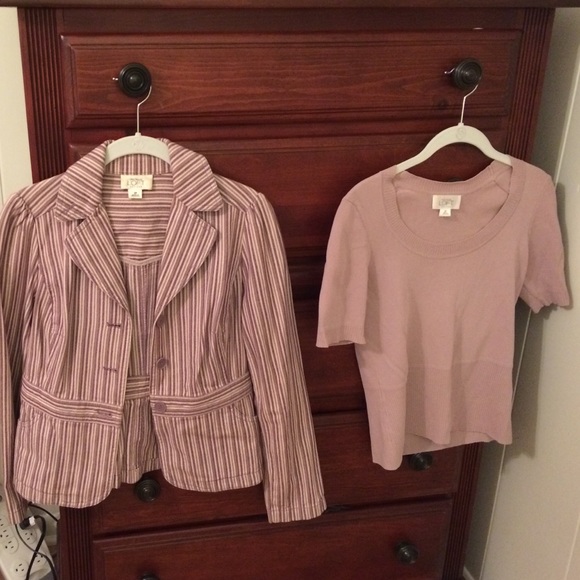 Ann Taylor Loft blazer and light sweater