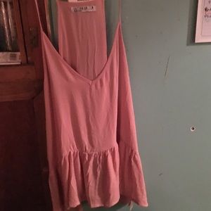 Pink flowy tank top