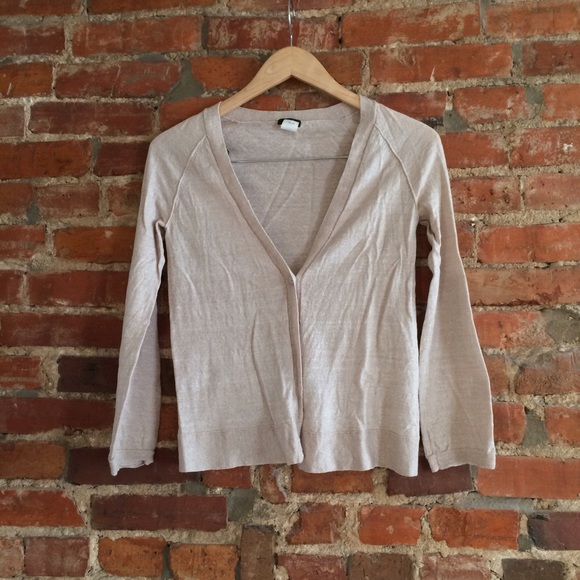 J. Crew linen/wool cardigan