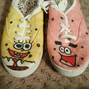 Kids SpongeBob hand-designed sneakers