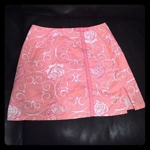 Lilly Pulitzer pink and white skort