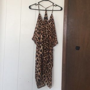 Olivaceous Leopard Print Dress