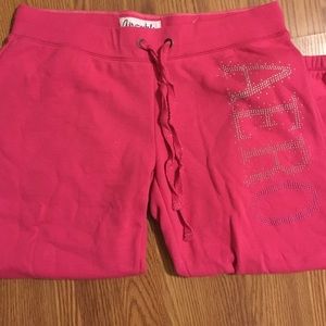 Aeropostale pink sweat capris