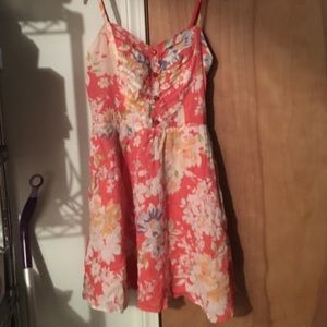 Pink floral Lauren Conrad dress