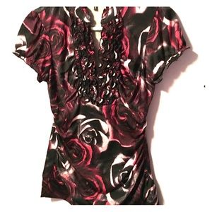 Rose Printed Blouse