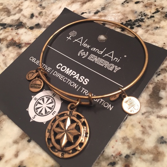 Alex and Ani Compass Bracelet Russian Gold